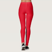 Leggings Noir, guêtres de rayure de Grey'ne Red (Dos)
