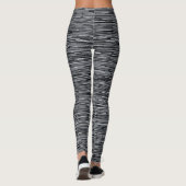 Leggings Noir horizontal et blanc (Dos)