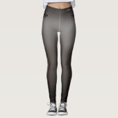 Leggings Noir mince de peau (Devant)