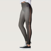 Leggings Noir mince de peau (Gauche)