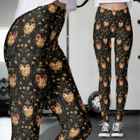 Noir Or Gothique Floral Coléoptère