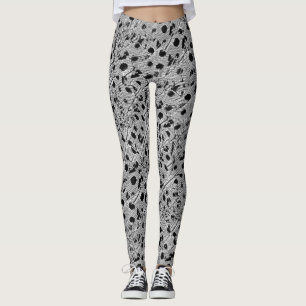 Leggings Noir pointillé