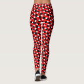 Leggings Noir rouge blanc (Dos)