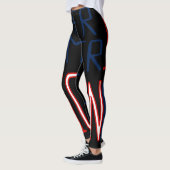 Leggings Noir Rouge Bleu Bleu Noir (Gauche)