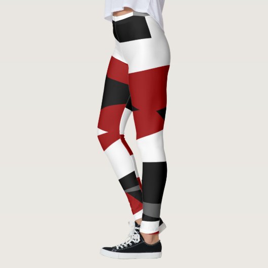 Leggings Noir rouge et blanc (Gauche)