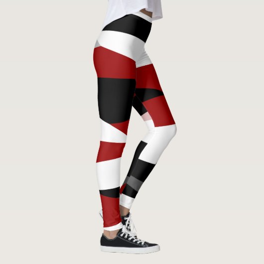 Leggings Noir rouge et blanc (Droite)