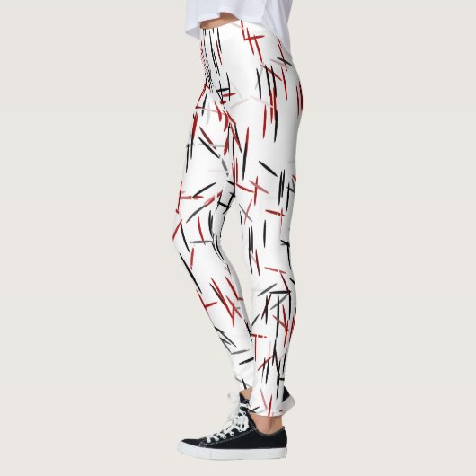Leggings Noir rouge et blanc (Gauche)