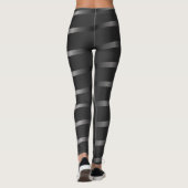 Leggings Noir sur bandes noires (Dos)