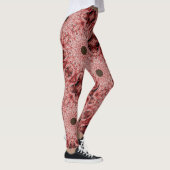 Leggings noir sur rouge crachant (Droite)