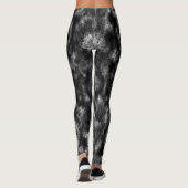 Leggings Noir taché, plus foncé avec effet plumes. (Dos)