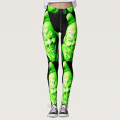 Leggings noir vert de lutin (Devant)
