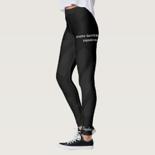 Leggings Noircissez sur les guêtres noires d'équipe/club