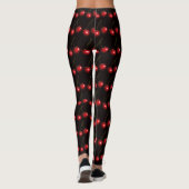 Leggings noirs cerise rouge - Choisir la couleur (Dos)