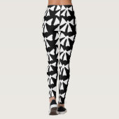 Leggings noirs cool blancs (Dos)