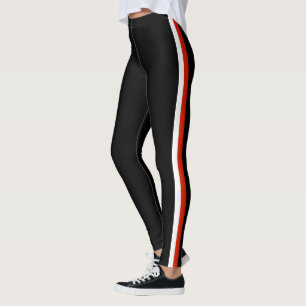 Leggings noirs en bande latérale ou choisissez vos