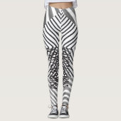 leggings noirs et blancs (Devant)
