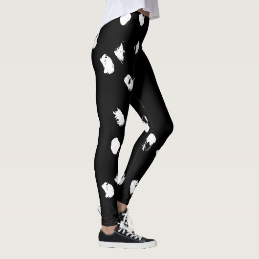 Leggings noirs et blancs (Droite)