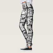 Leggings noirs et blancs (Gauche)