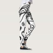 Leggings noirs et blancs Abstraits (Droite)