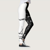 Leggings noirs et blancs barbelés (Droite)