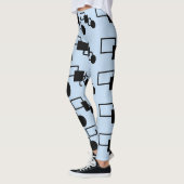 Leggings noirs et bleus (Gauche)