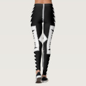 Leggings noirs et gris Navajo (Dos)
