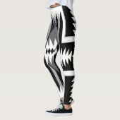 Leggings noirs et gris Navajo (Gauche)