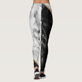 Leggings noirs et Marbres blancs (Dos)