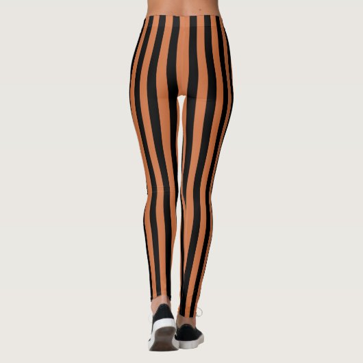 Leggings noirs et orange (Dos)