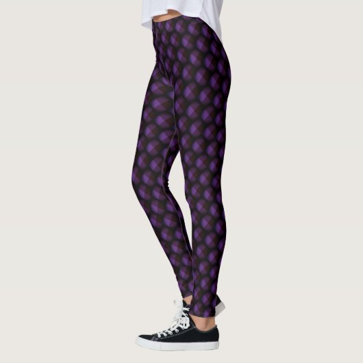Leggings noirs et violets (Gauche)