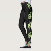 Leggings noirs floraux (Gauche)