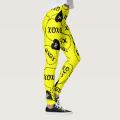 Leggings noirs jaunes Xoxo (Droite)