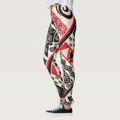 Leggings noirs tribus d'Afrique (Gauche)