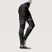 Leggings noirs violets (Droite)
