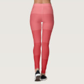 Leggings Nom blanc | Blocs élégants de 5 nuances de moteur (Dos)