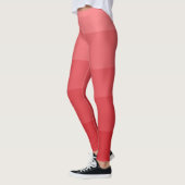 Leggings Nom blanc | Blocs élégants de 5 nuances de moteur (Gauche)