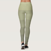 Leggings Nom blanc | Élégant 5 blocs de nuances grises chau (Dos)