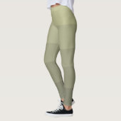 Leggings Nom blanc | Élégant 5 blocs de nuances grises chau (Gauche)