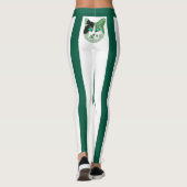 Leggings Nom Cute Personnalisé Animal Chat Maman Sport Chic (Dos)