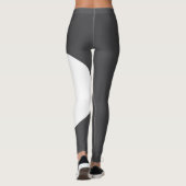 Leggings Nom de compagnie mignon pour chatte maman gris fon (Dos)