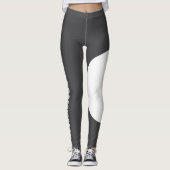 Leggings Nom de compagnie mignon pour chatte maman gris fon (Devant)