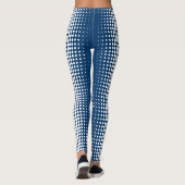 Leggings Nom de la société Promo Motif demi-ton bleu et bla (Dos)