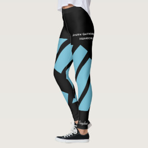 Leggings Nom de l'équipe/du club bleu clair, faux shorts,