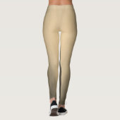 Leggings Nom de script moderne dégradé brun lustré tendance (Dos)