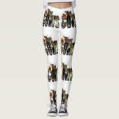 Leggings Nom De Vaches Logo D'Image Avec Vaches, (Devant)
