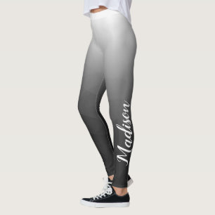 Leggings Nom du Motif de maillage de géométrie gris foncé