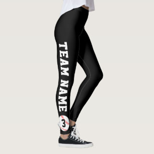 Leggings Nom et numéro de l'équipe personnalisée du ventila
