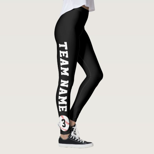 Leggings Nom et numéro de l'équipe personnalisée du ventila (Droite)