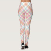 Leggings Nom personnalisé Plaid / Tartan Motif (Dos)