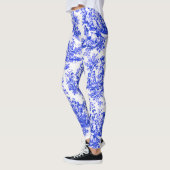 Leggings NOMADESAUSTRALIENS Design Royal Blue Jouy (Gauche)